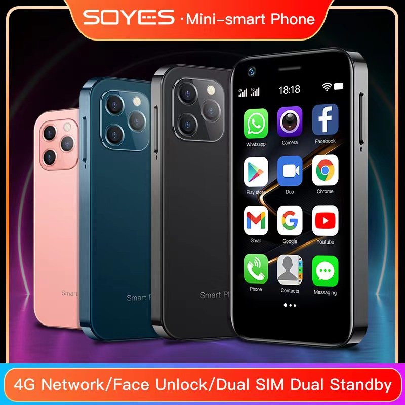 Global Version mini smart phone 3G android 8.1 quad core dual sim card long time standby gaming phone soyes xs15
